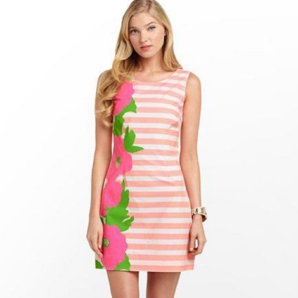 EUC Lilly Pulitzer Delia Sunrise Mini Dress, Size 6